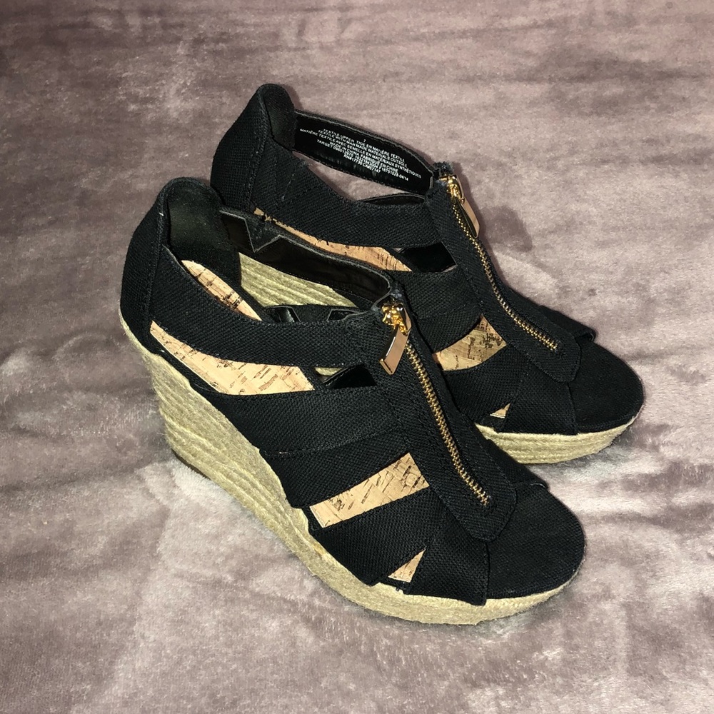 Black Merona wedge Sandals